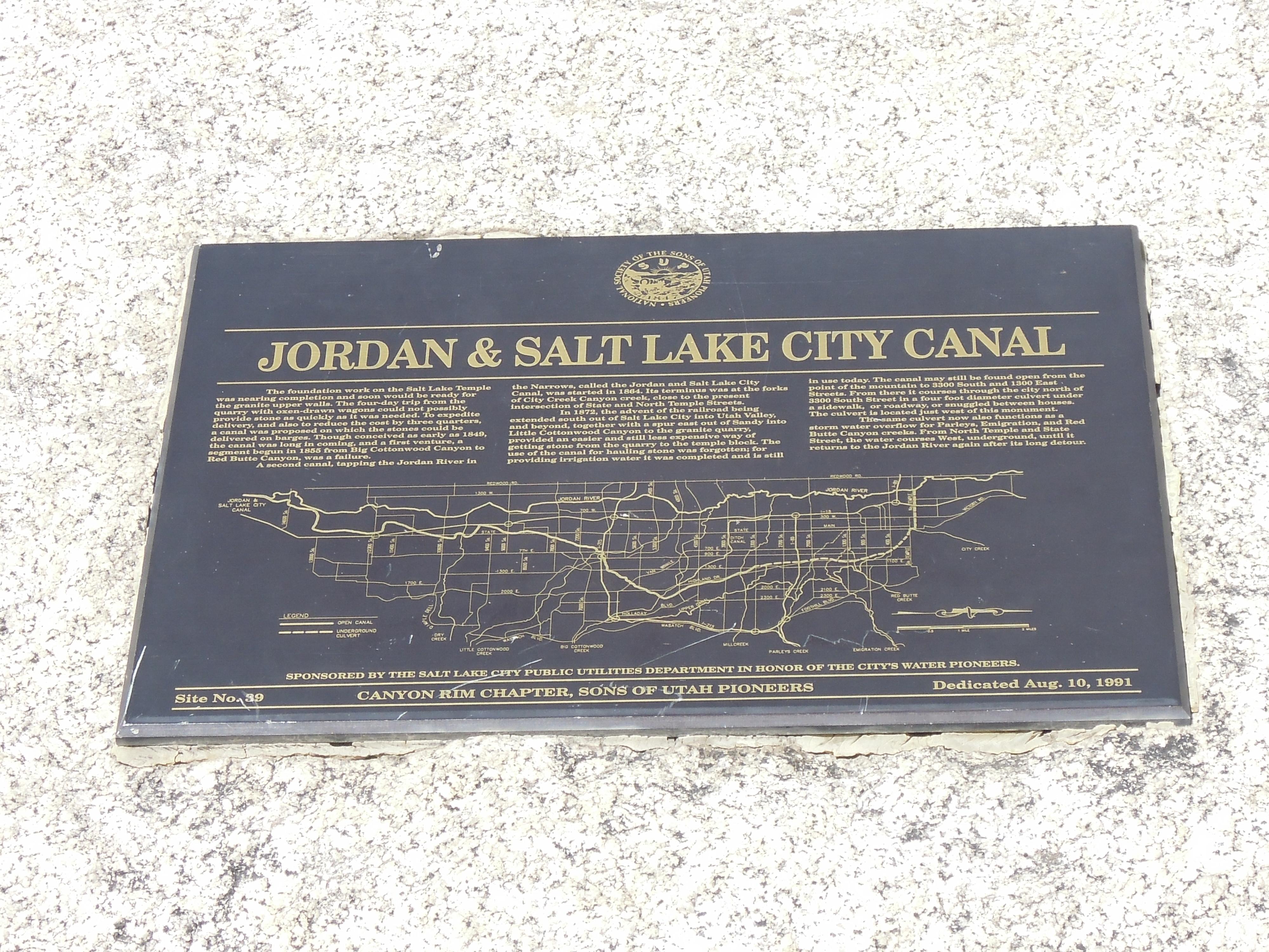 Jordan and Salt Lake City Canal